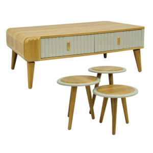 جلومبلی و عسلی مدل CT2165 بدنه MDF وکیوم پایه پلیمری (ABS)