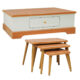 جلومبلی و عسلی مدل CT2167 بدنه MDF وکیوم